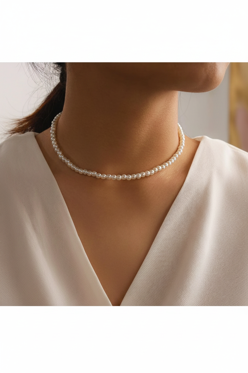 Amara Pearl Choker lifestyle
